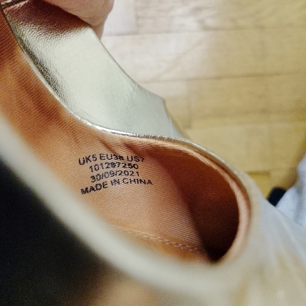 Asos Metallic Pointed Toe Women's Pumps - Gold - Picture 6 of 11